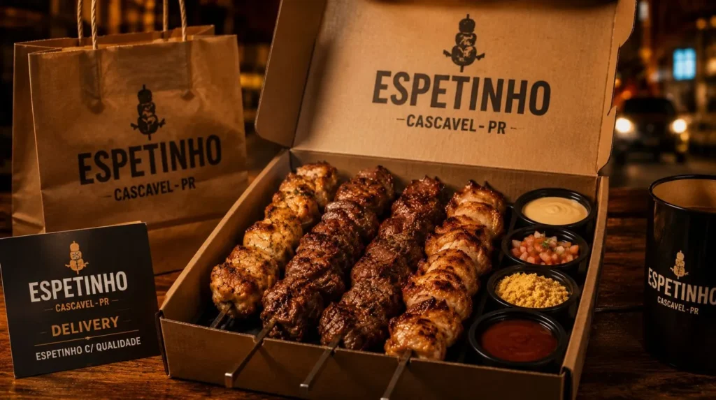 Espetinho na brasa em Cascavel PR tradição