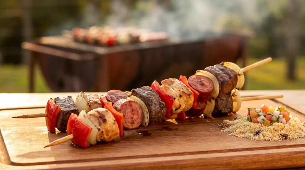 Espetinha Cascavel estilo garage informal brasa churrasquinho